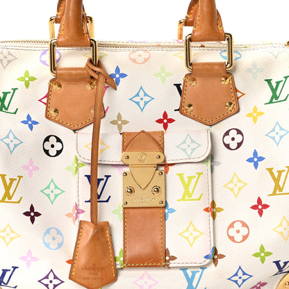 Louis Vuitton Monogram Multicolor Speedy 30 White 7 of 10