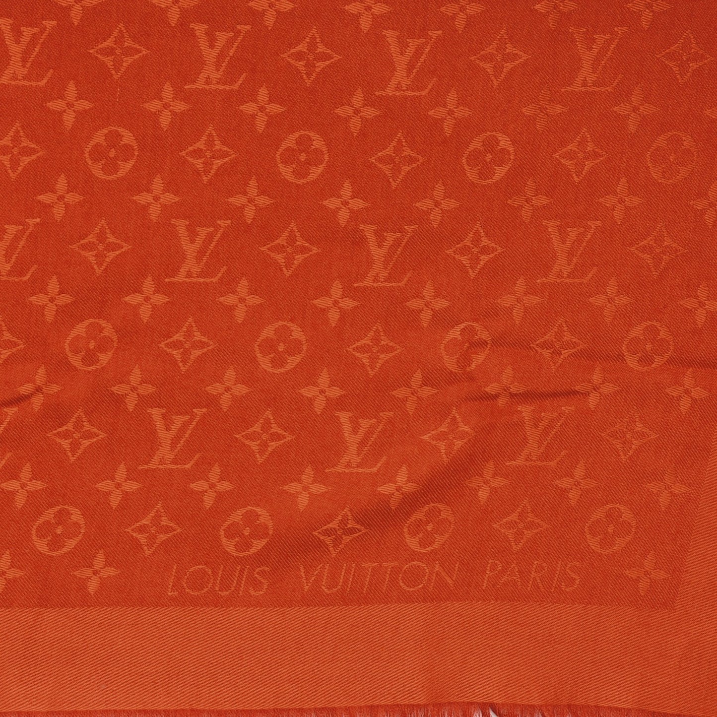 Wool Silk Monogram Shawl Orient