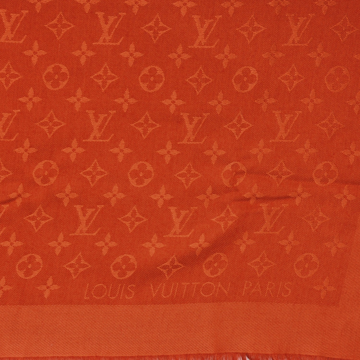 Louis Vuitton Wool Silk Monogram Shawl Orient 4 of 5