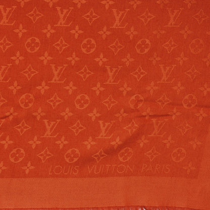 Louis Vuitton Wool Silk Monogram Shawl Orient 4 of 5