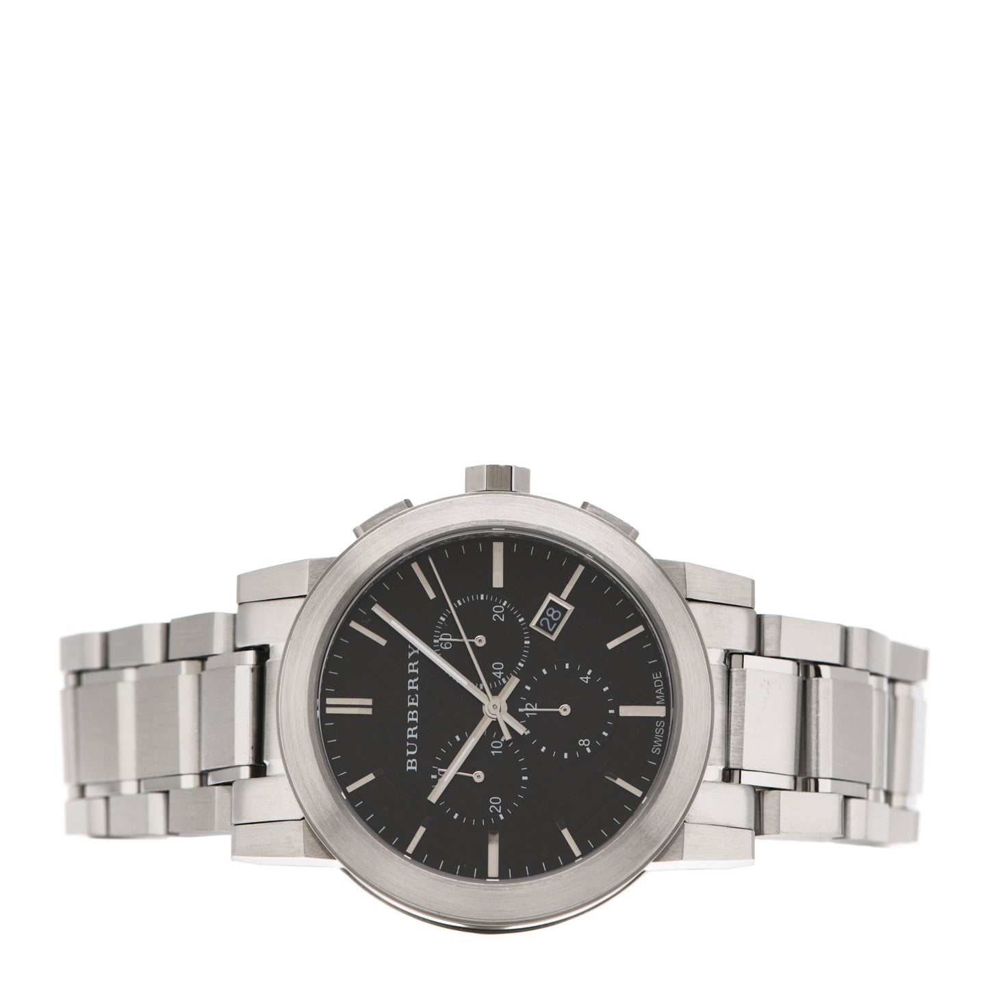 Stainless Steel 42mm Chronograph Quartz Watch Black BU9351