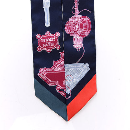Hermes Silk Merveilleuses Lanternes Twilly Caban Framboise Vert 2 of 4
