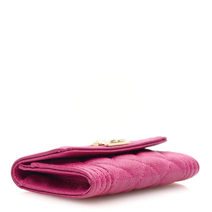 Chanel Caviar Quilted Boy Flap Card Holder Wallet Fuchsia 4 of 7