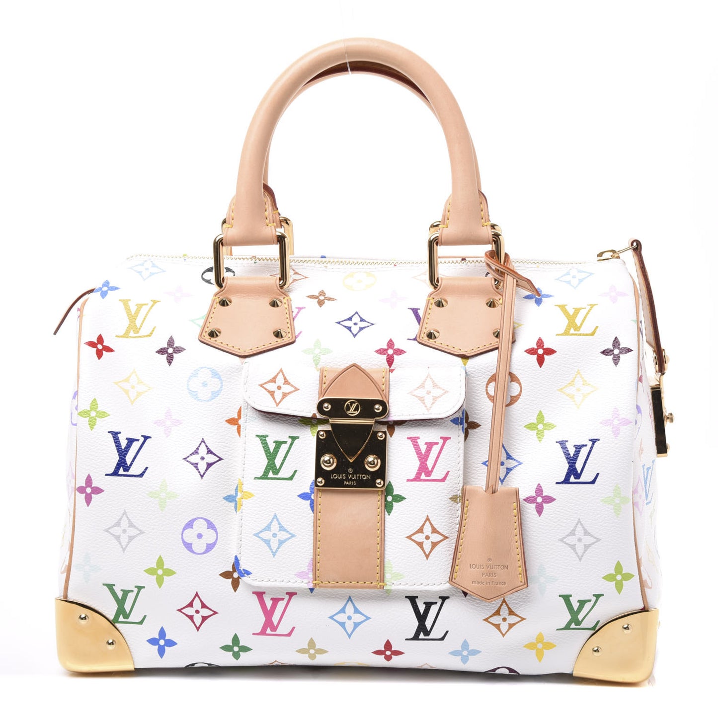 Monogram Multicolor Speedy 30 White