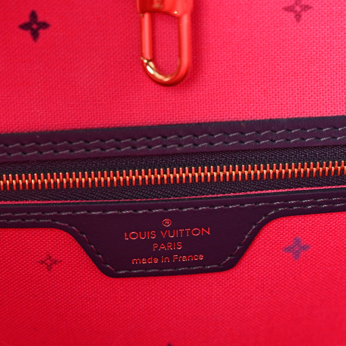 Monogram Giant Spring In The City Neverfull MM Midnight Fuchsia