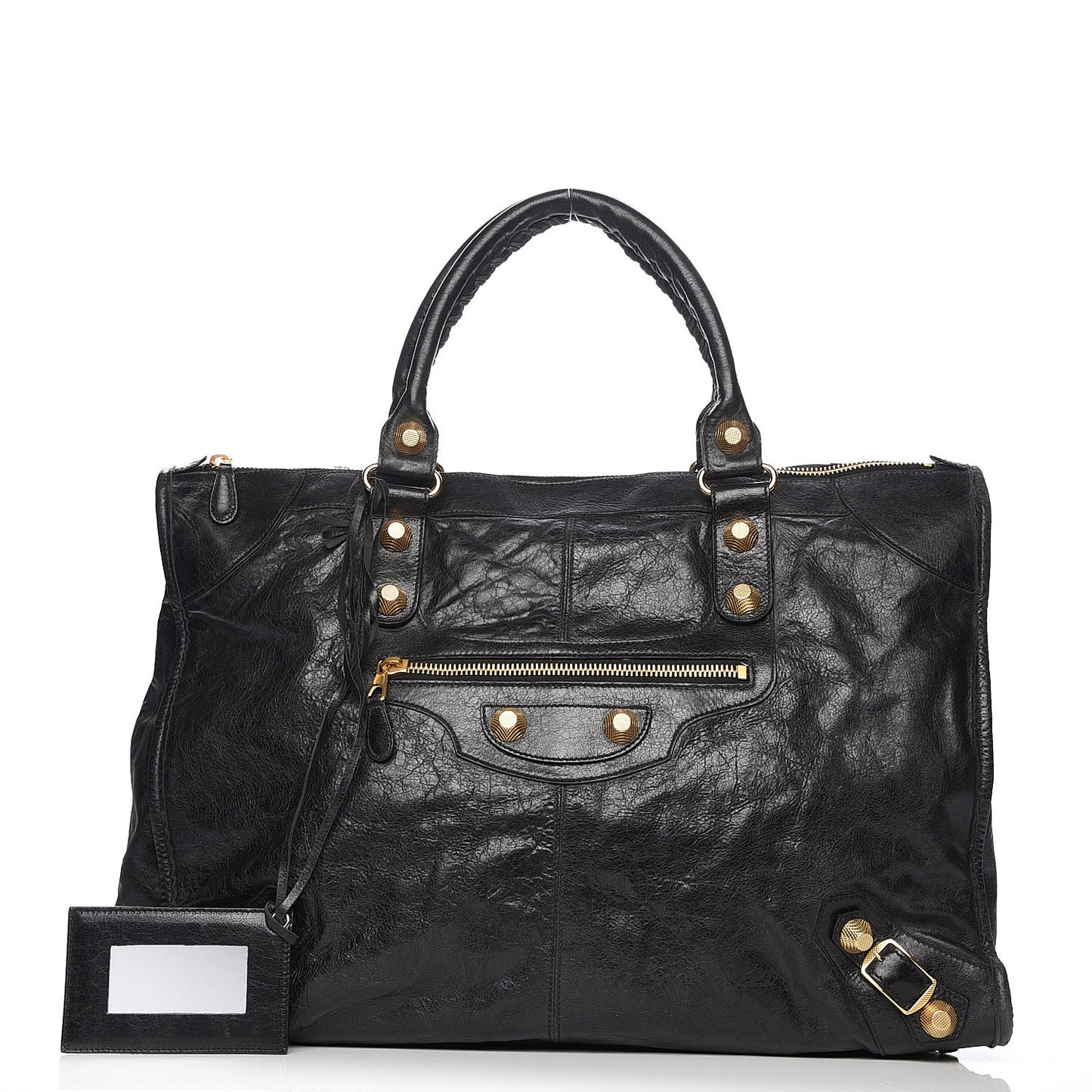 Agneau Giant 21 Gold Hardware Weekender Black