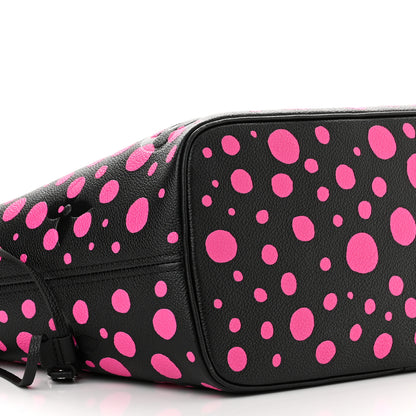 Louis Vuitton LV X YK Empreinte Infinity Dots Neverfull MM Black Fuchsia 10 of 11