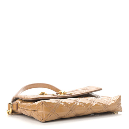 Marc Jacobs Patent Quilted Crossbody The Small Single Flap Beige 4 of 11