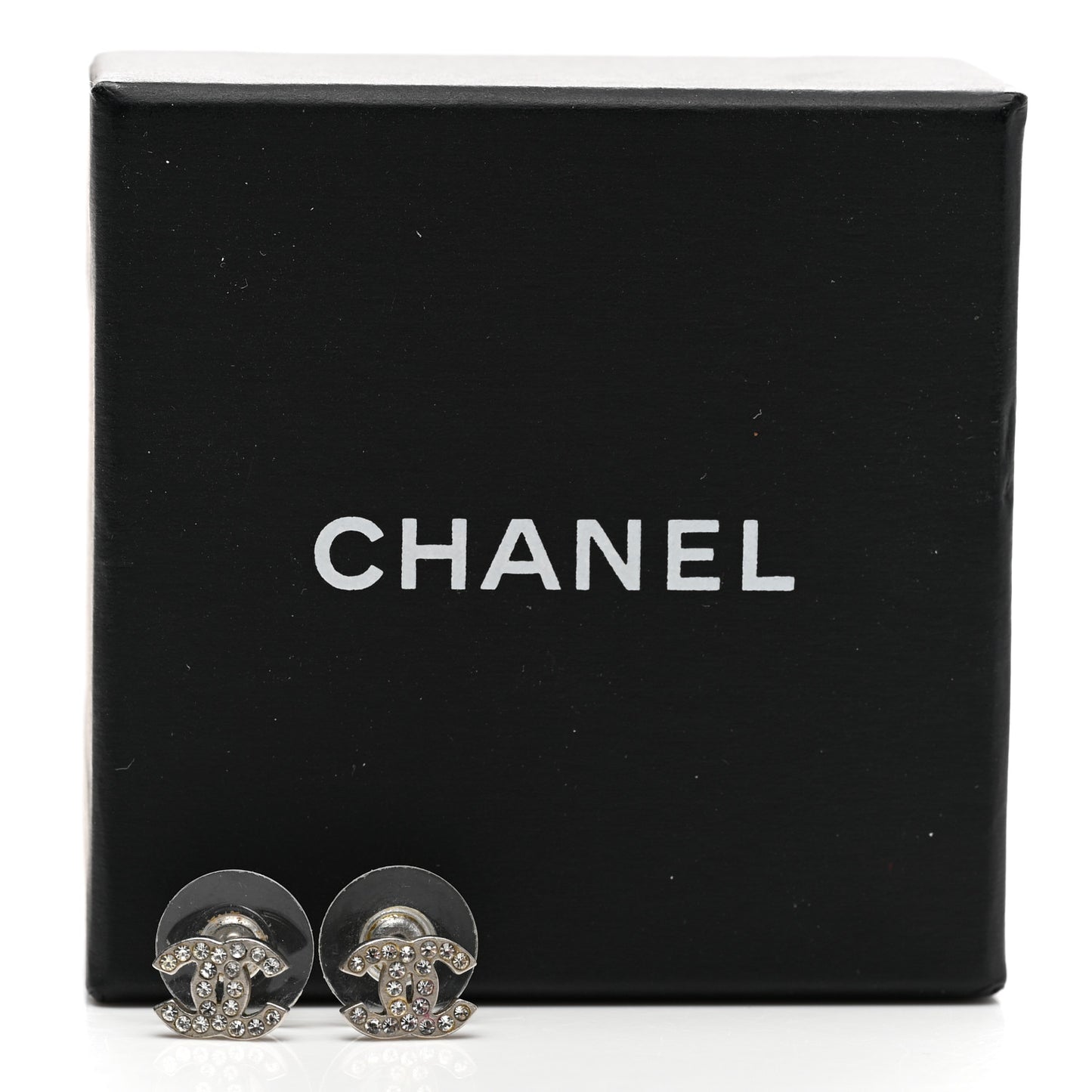 Crystal Mini Timeless CC Earrings Silver