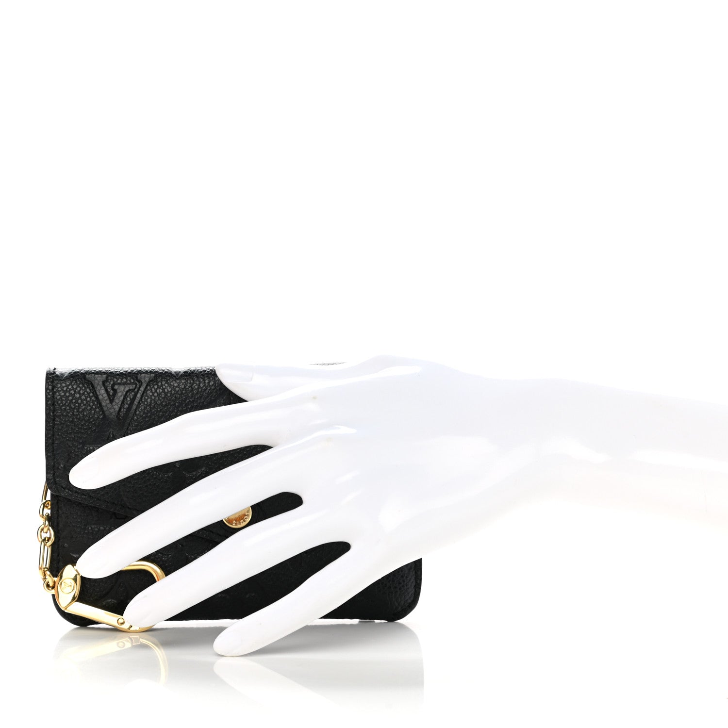 Louis Vuitton Empreinte Key Pouch Black 2 of 7