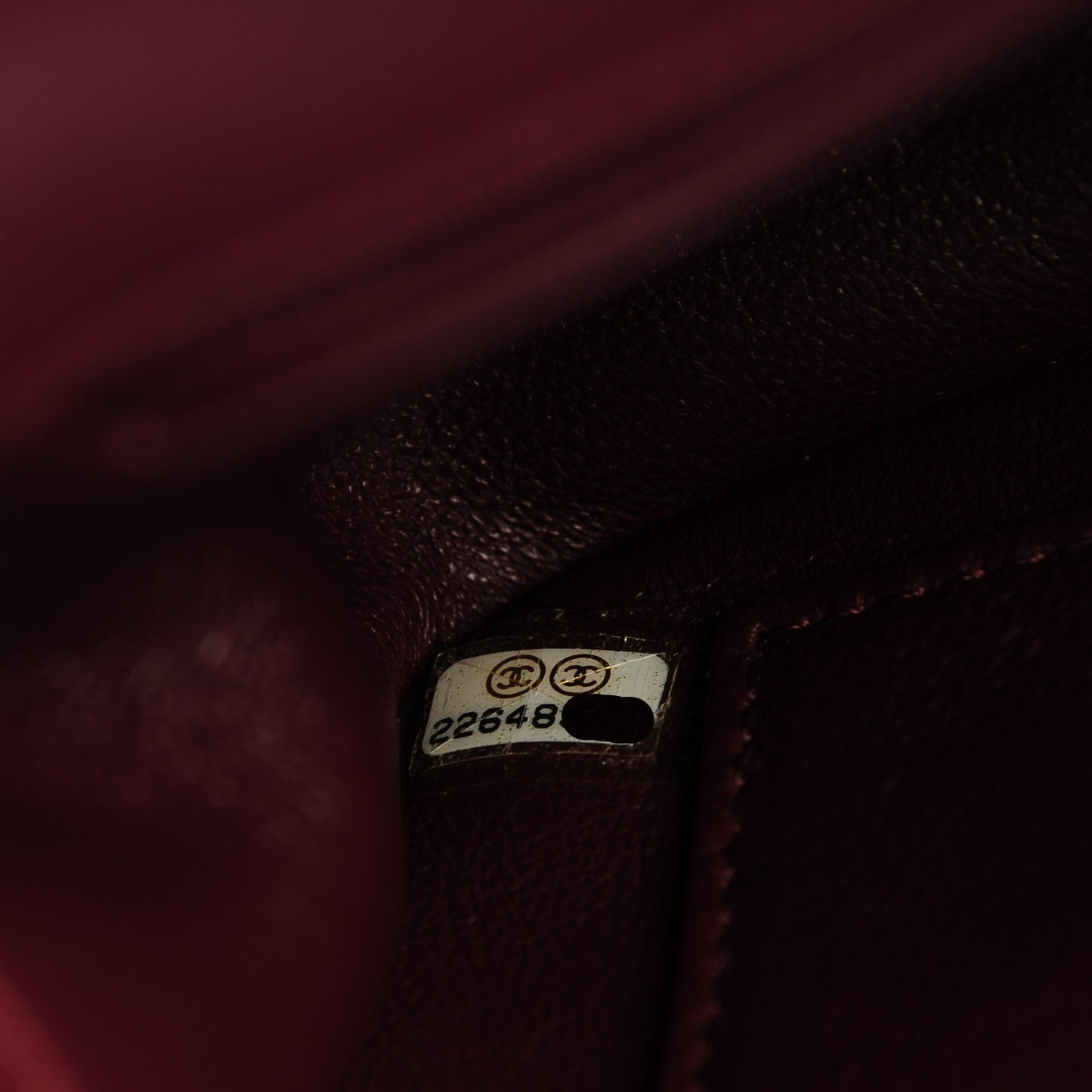 Caviar Quilted Medium CC Filigree Flap Burgundy
