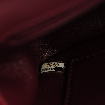 Chanel Caviar Quilted Medium CC Filigree Flap Burgundy 7 of 7