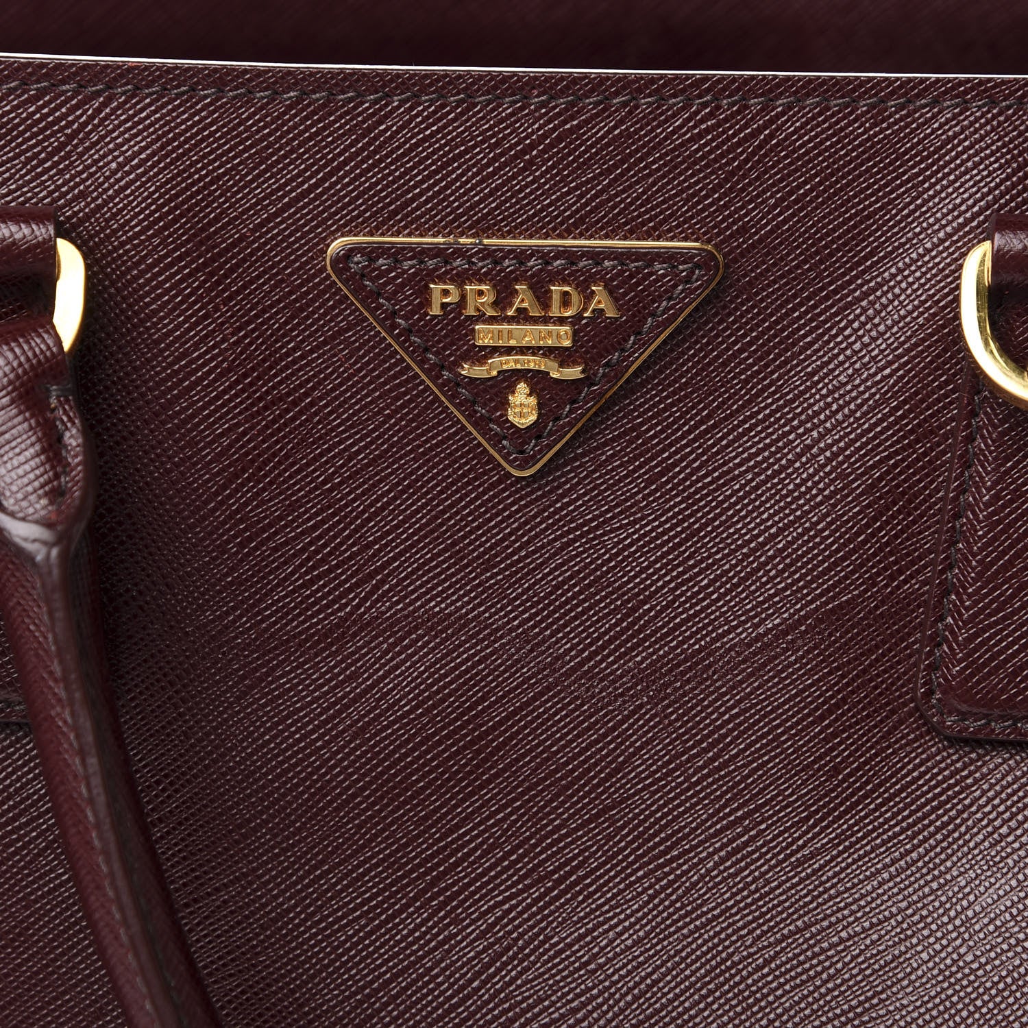 Prada Saffiano Lux Large Tote Granato 9 of 10
