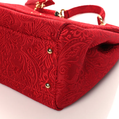 Dolce & Gabbana Brocade Large Miss Sicily Satchel Red 8 of 8