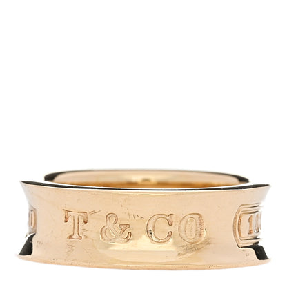 Tiffany 18K Yellow Gold 1837 Band Ring 49 5 1 of 4