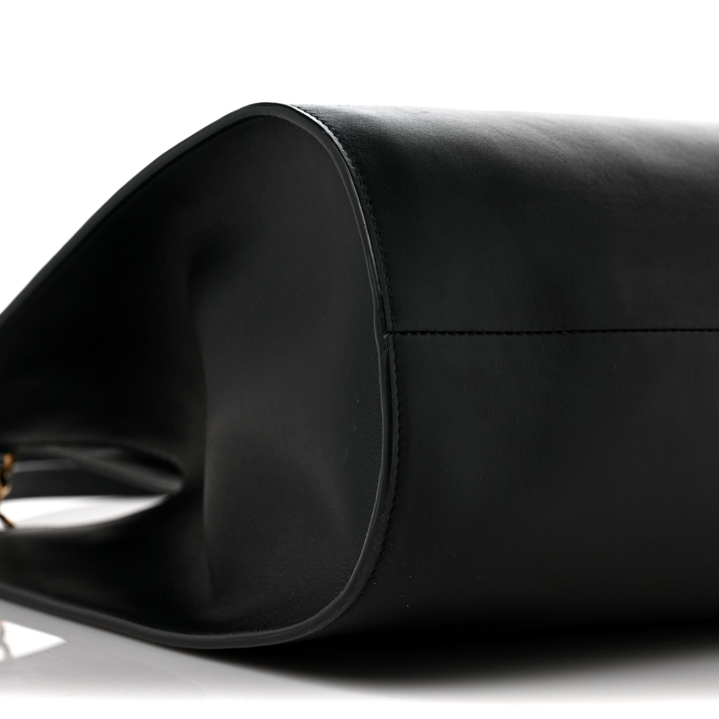 Calfskin Gancini Trifolio Tote Bag Black