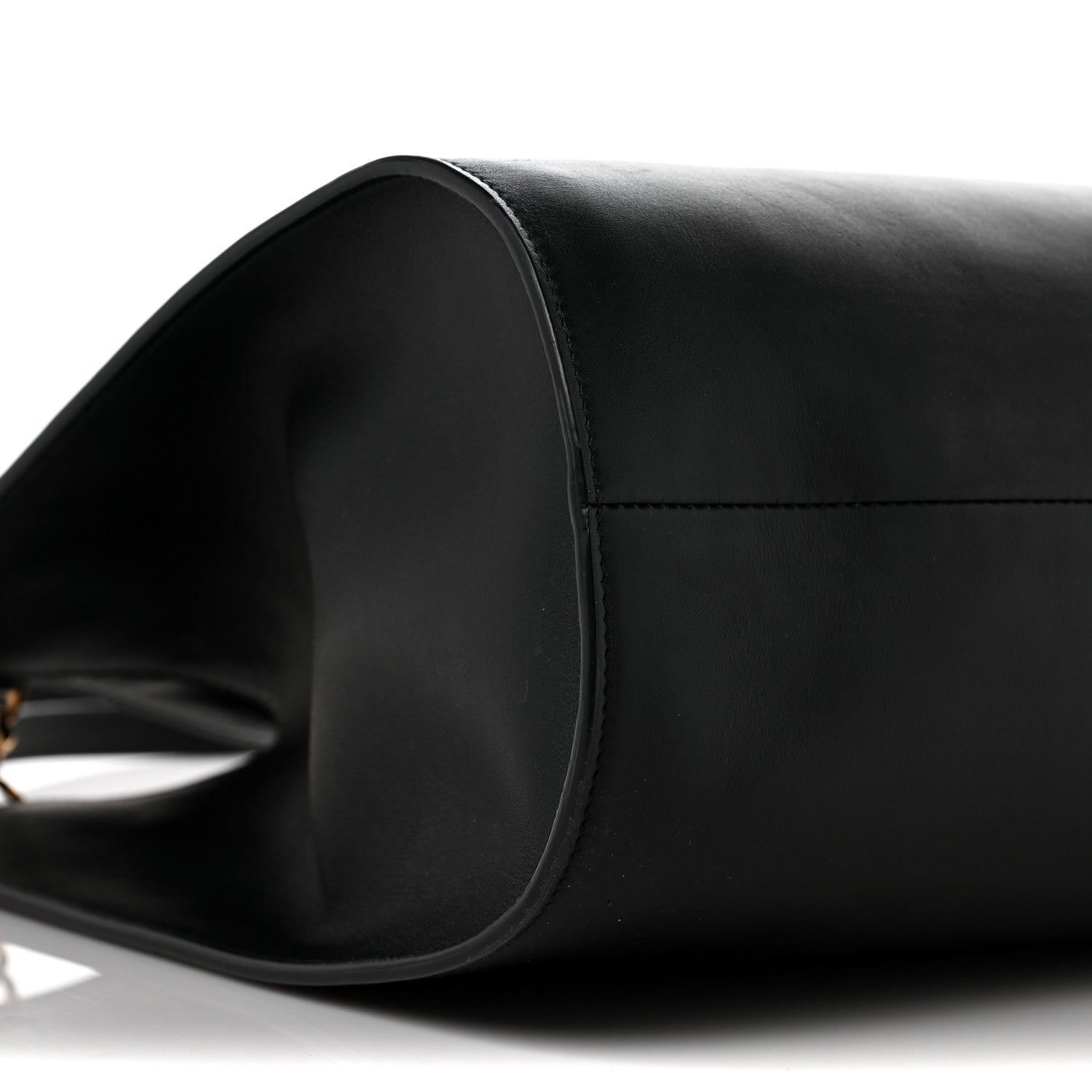 Salvatore Ferragamo Calfskin Gancini Trifolio Tote Bag Black 7 of 10