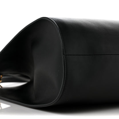 Salvatore Ferragamo Calfskin Gancini Trifolio Tote Bag Black 7 of 10