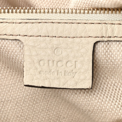 Gucci Pebbled Calfskin Large Soho Shoulder Bag Off White 6 of 11