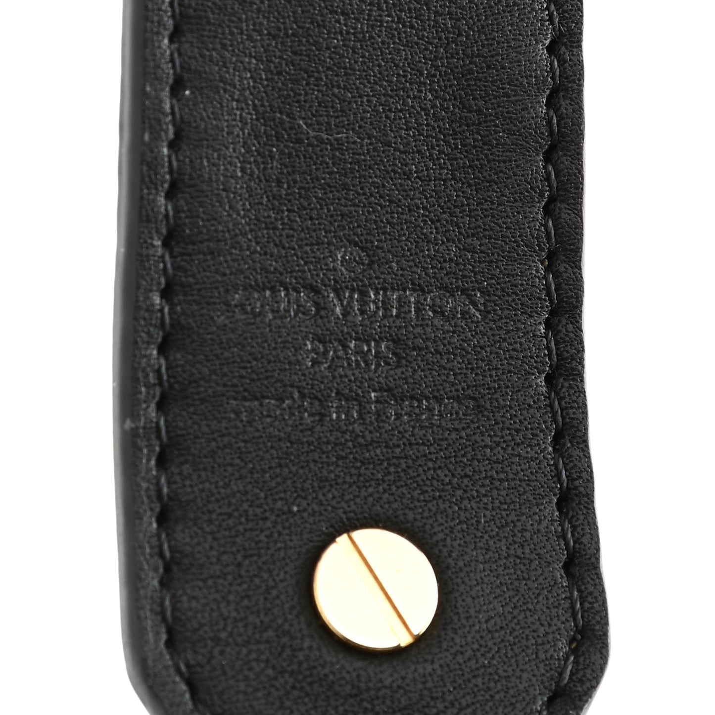 Reverse Monogram Bandouliere Shoulder Strap XL Black