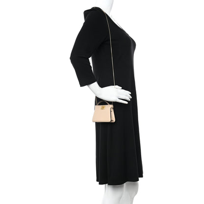 Fendi Nappa Sigma Pico Peekaboo Charm Poudre 2 of 7