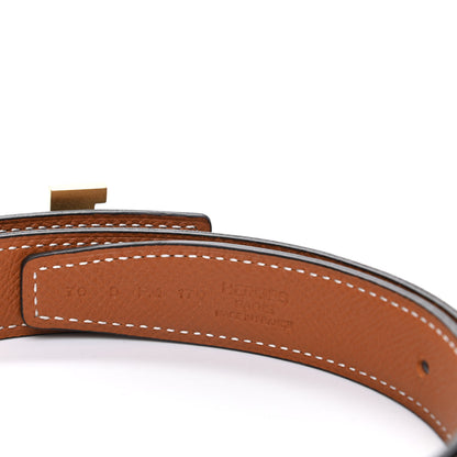 Hermes Swift Epsom 24mm Mini Constance H Belt 70 Black Gold 3 of 6