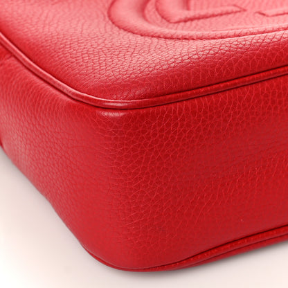 Gucci Pebbled Calfskin Small Soho Disco Bag Tabasco Red 7 of 10