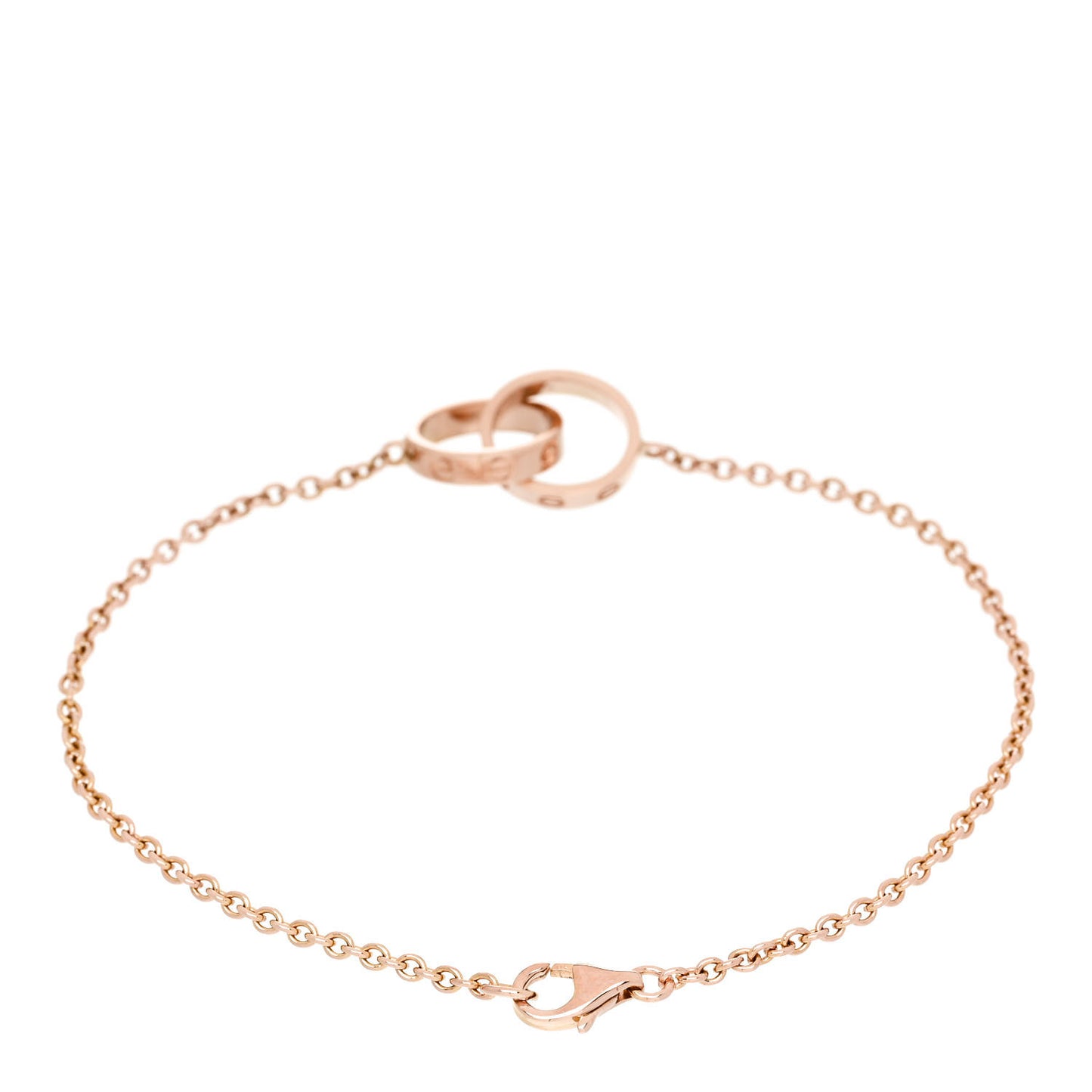 18K Pink Gold Interlocking LOVE Bracelet