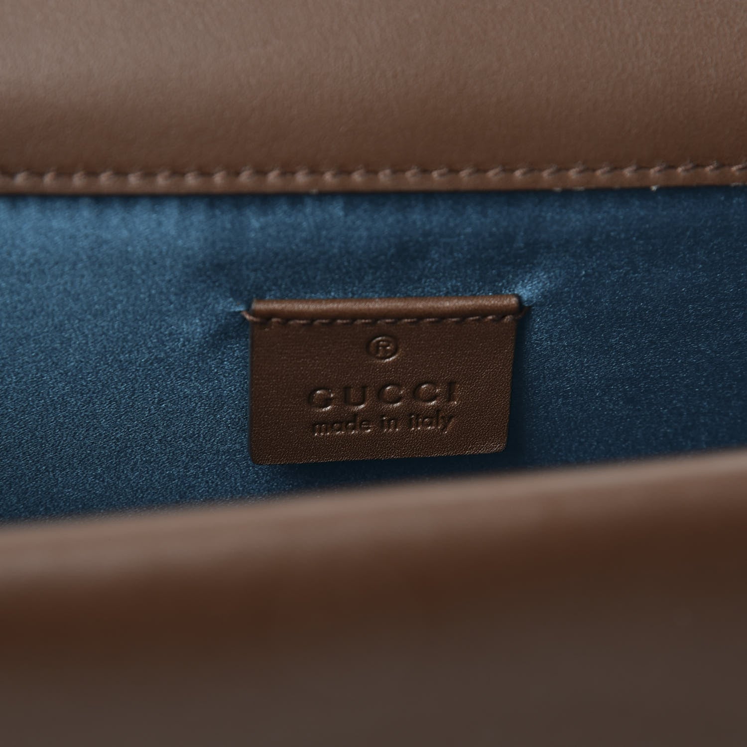 Gucci Velvet Moon Calfskin Crystal GG Monogram Small Dionysus Shoulder Bag Brown Vintage Cocoa Black Diamond 7 of 9