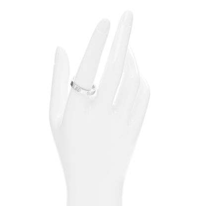 Cartier 18K White Gold 3.5mm LOVE Wedding Band Ring 60 9 2 of 4