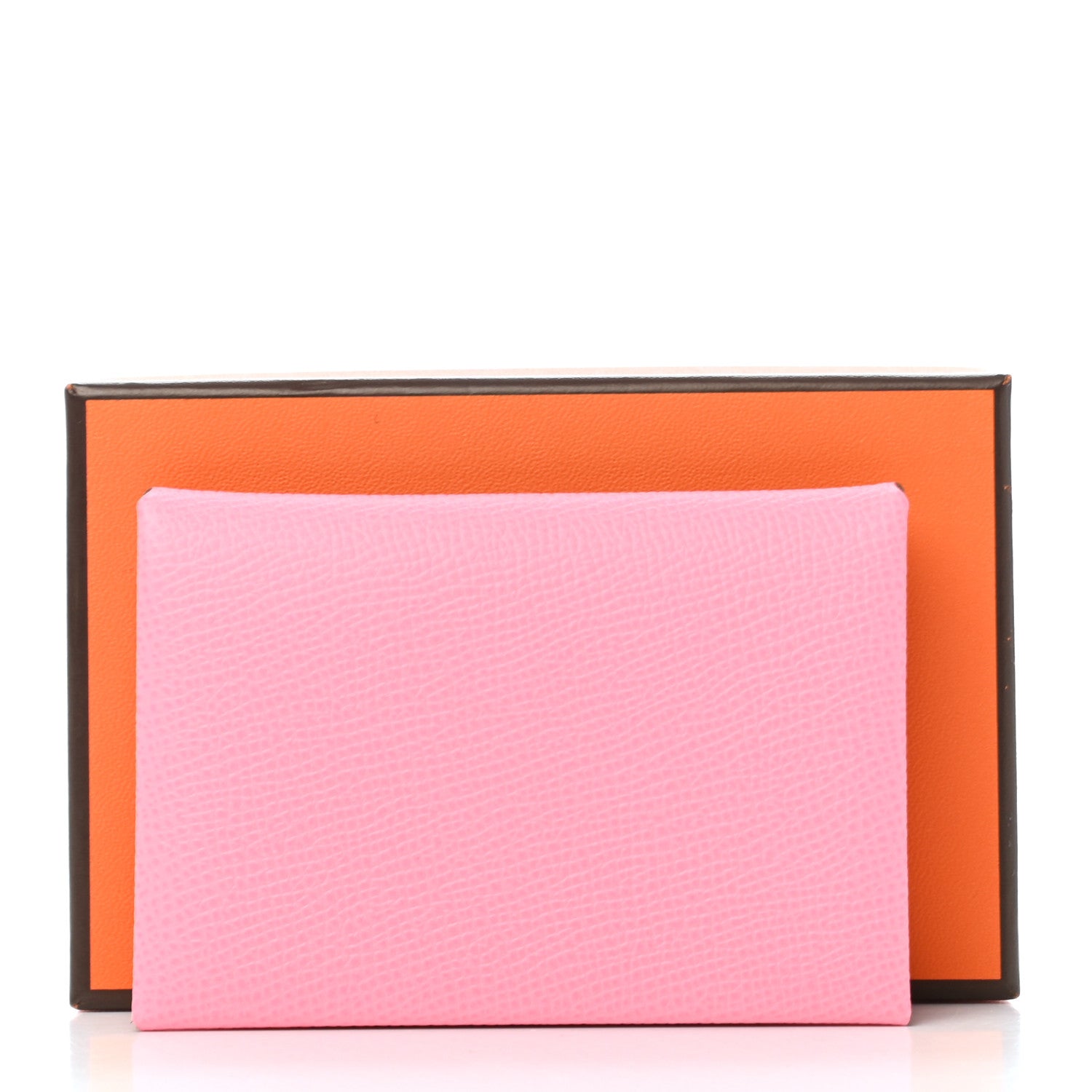 Hermes Epsom Calvi Duo Card Case Rose Confetti 8 of 8