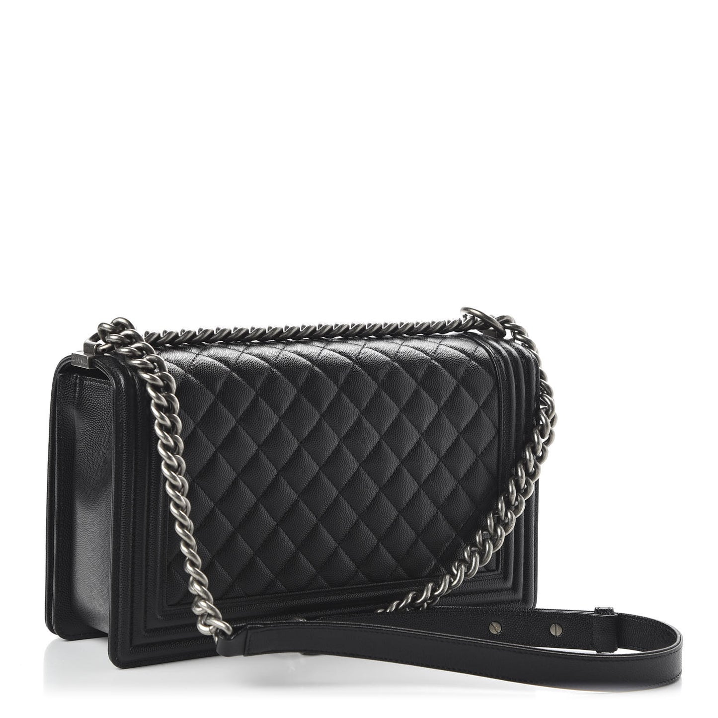 Caviar Quilted New Medium Boy Flap Black