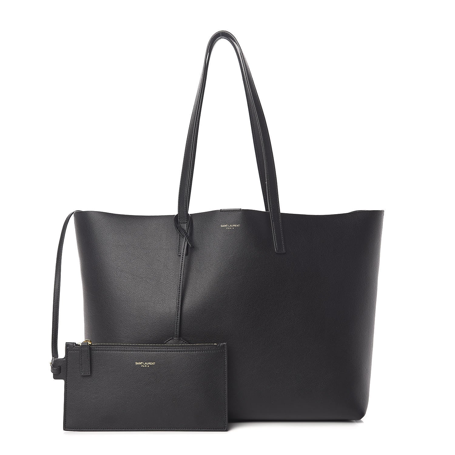 Saint Laurent Calfskin Large Shopping Tote Black 1 of 11