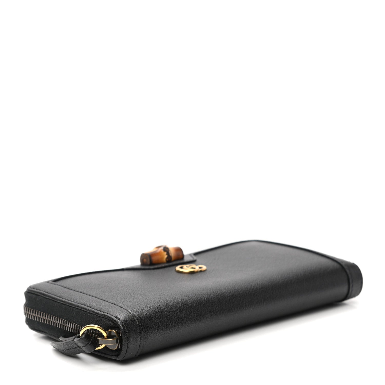 Gucci Wonka Grain Calfskin Diana Continental Wallet Black 4 of 7