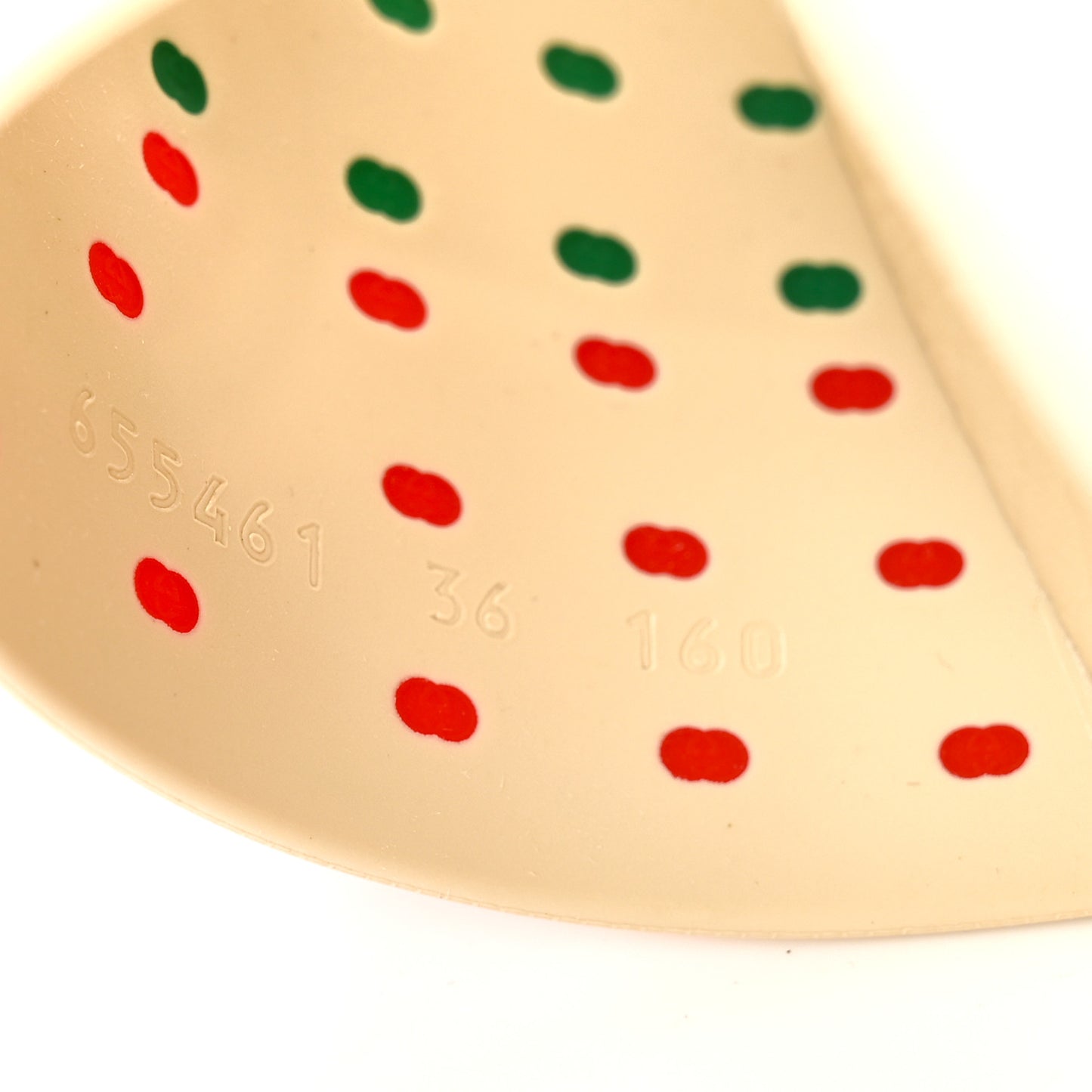 Rubber Web Womens Interlocking G Slide Sandals 36 Mystic White Green Red