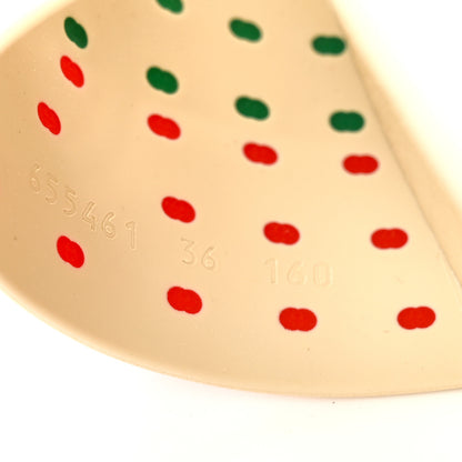 Gucci Rubber Web Womens Interlocking G Slide Sandals 36 Mystic White Green Red 8 of 9