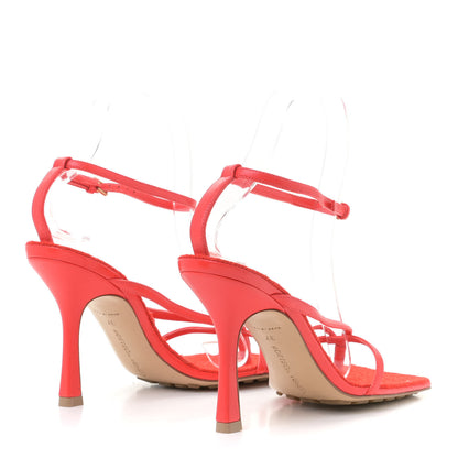 Bottega Veneta Nappa Rope Stretch Multi Strap 90mm Sandals 37 Tomato 3 of 10