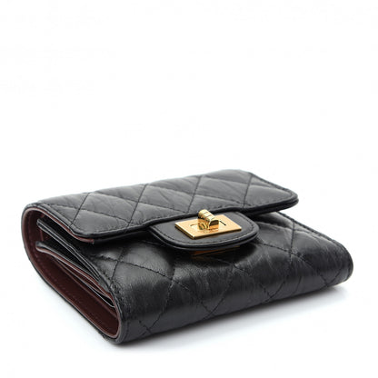 Chanel Aged Calfskin Quilted Reissue Compact Wallet Black 4 of 9