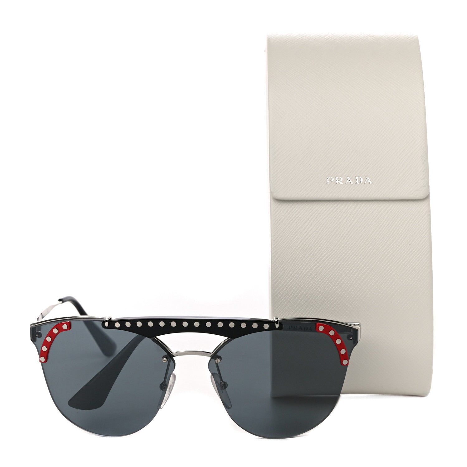 Prada Sunglasses SPR53U Black Silver 7 of 7