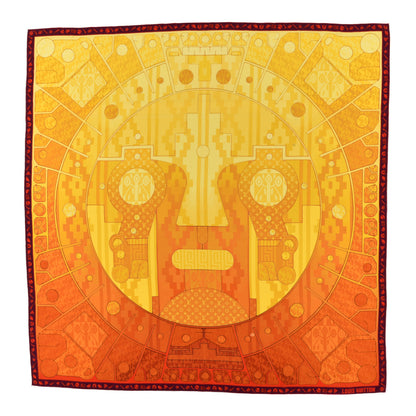 Louis Vuitton Silk Sun Geant Square Scarf Soleil Yellow 1 of 4