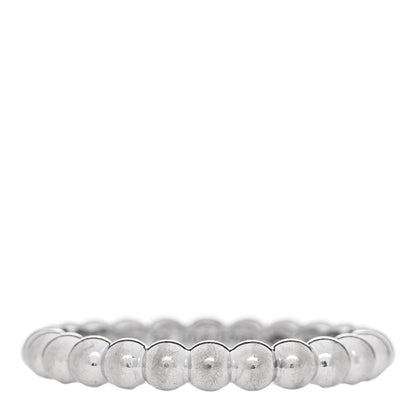 Van Cleef & Arpels 18K White Gold Medium Perlee Ring 52 6 1 of 6