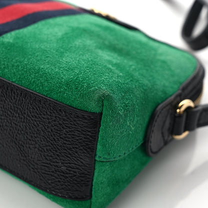 Gucci Suede Patent GG Web Small Ophidia Dome Shoulder Bag New Shamarock Black 10 of 11