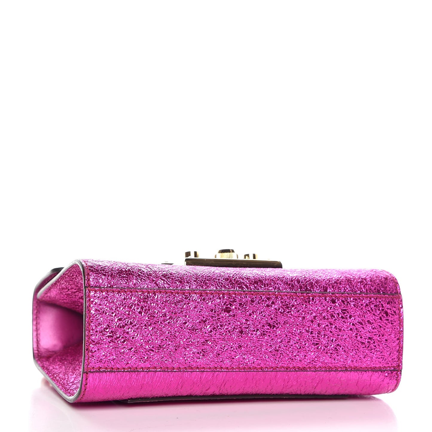 Galassia Small Padlock Shoulder Bag Fuxia
