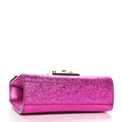 Gucci Galassia Small Padlock Shoulder Bag Fuxia 4 of 9
