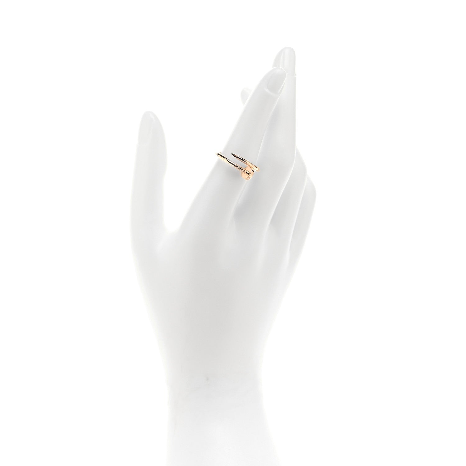 Cartier 18K Yellow Gold Small Juste Un Clou Ring 56 7.5 2 of 6