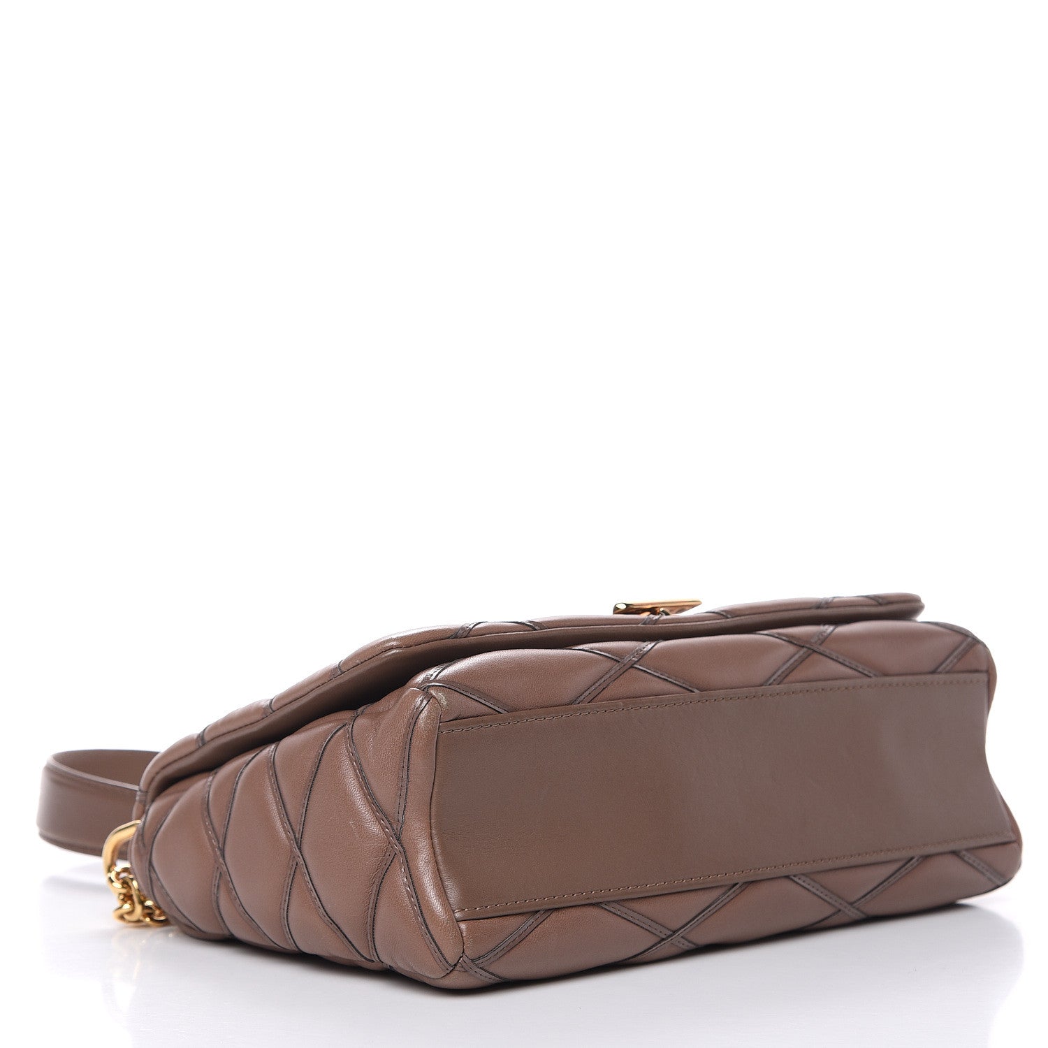 Louis Vuitton Lambskin Malletage GO-14 MM Taupe 4 of 14