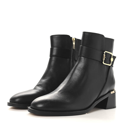 Jimmy Choo Calfskin Clarice 45 Boots 38 Black 4 of 8