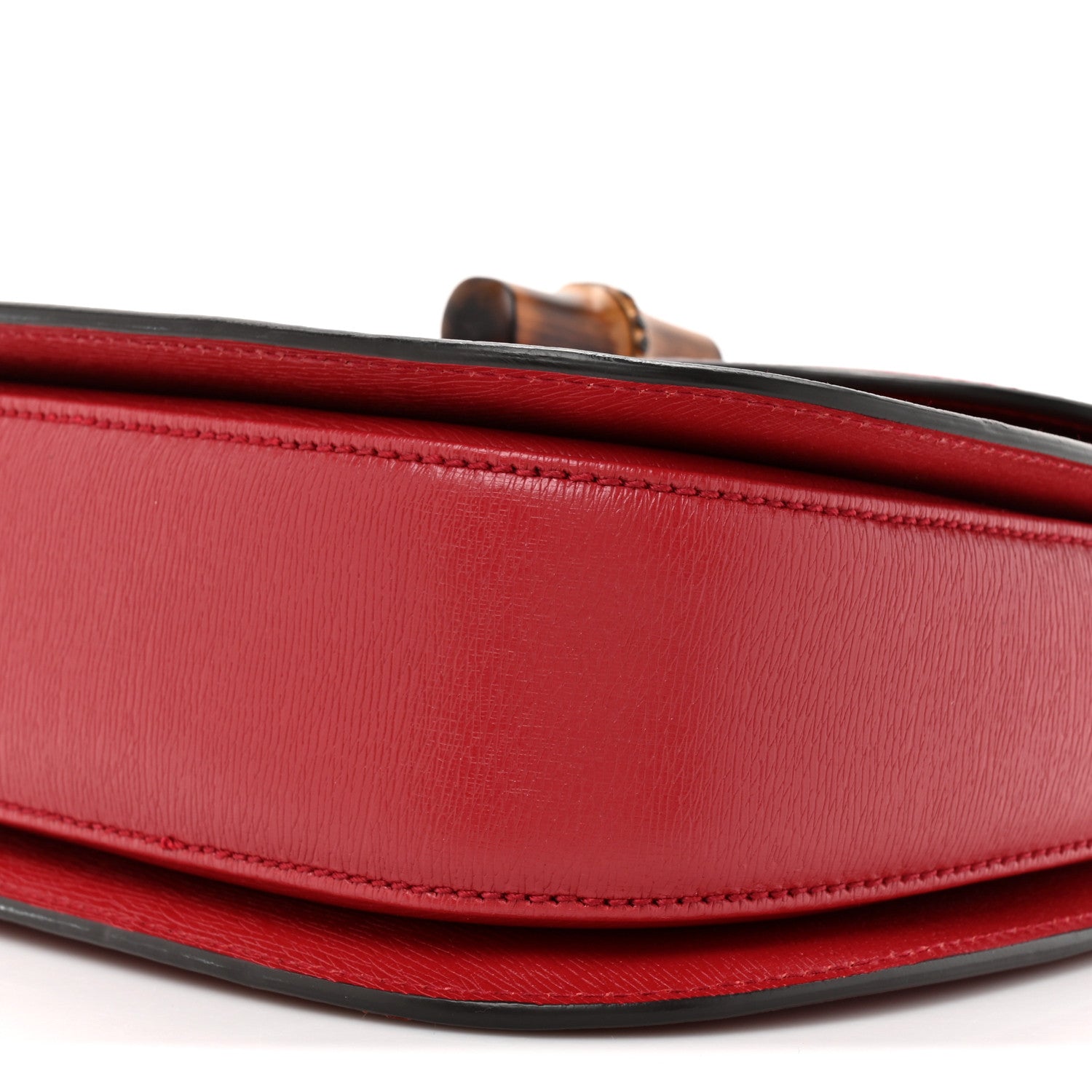 Gucci Shangai Calfskin Small Classic Bamboo Top Handle Bag Romantic Cerise 9 of 13