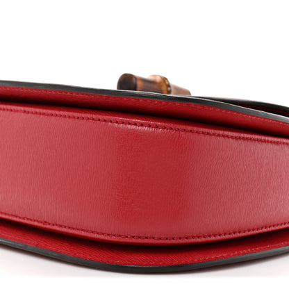 Gucci Shangai Calfskin Small Classic Bamboo Top Handle Bag Romantic Cerise 9 of 13