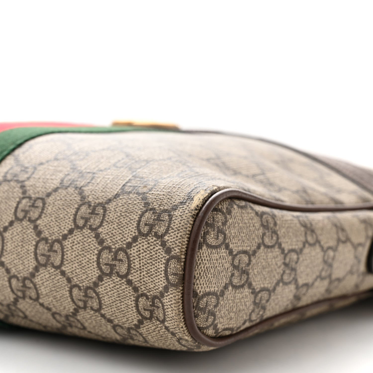 Gucci GG Supreme Monogram Web Medium Ophidia Messenger Bag Brown 10 of 14